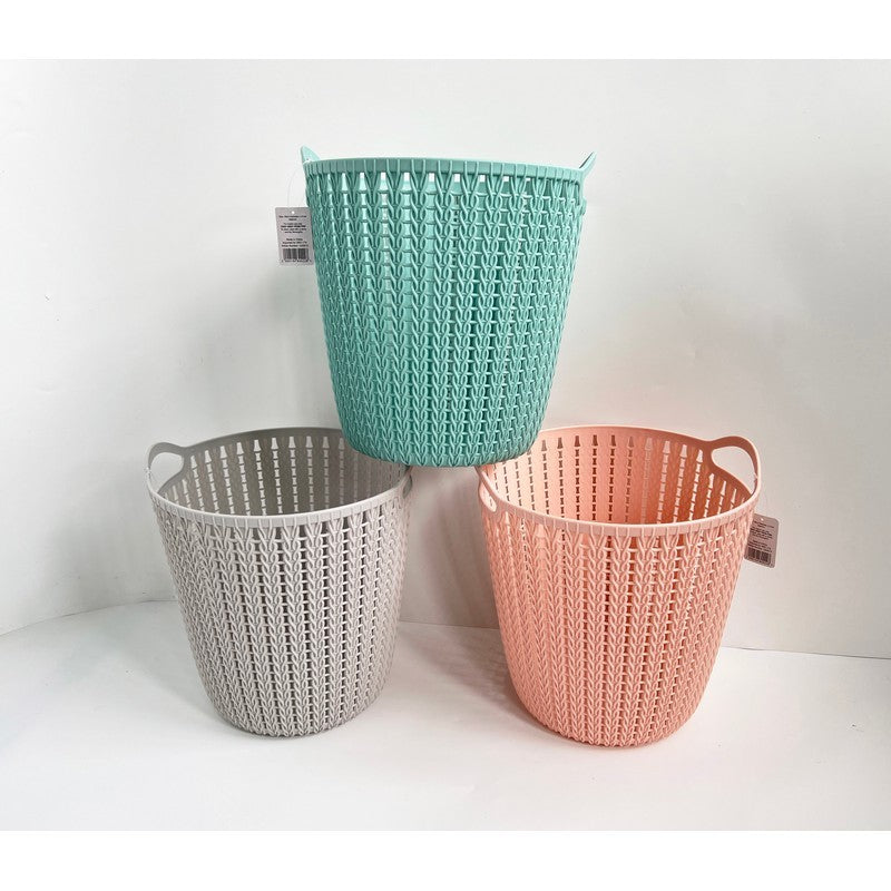 Plastic Basket 19.5 Litres - Pink by EA Living