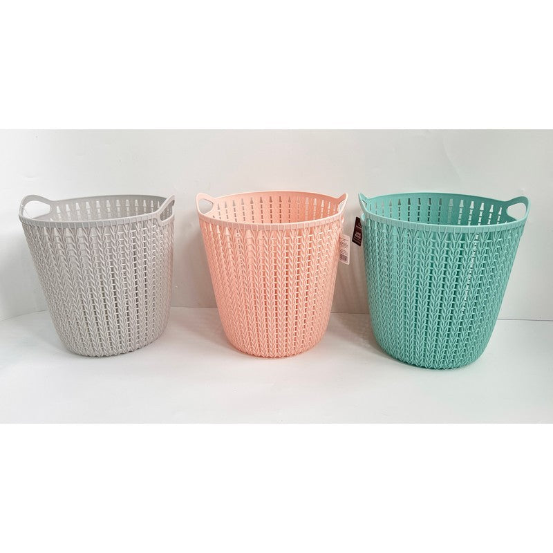 Plastic Basket 19.5 Litres - Pink by EA Living