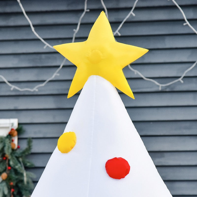6FT Christmas Inflatable Tree LED Lighted for Home Indoor Outdoor Decoration White