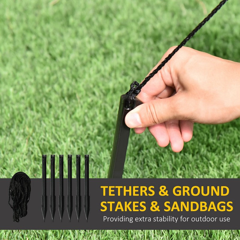 8ft Inflatable Christmas Snowman with Black Hat and Red Scotch Scarf