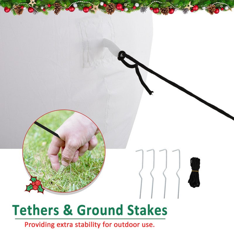 1.7m LED Polyester Snowman Christmas Inflatable